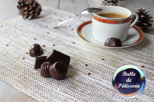 Gourmandises de Noël : chocolats ganache caramel