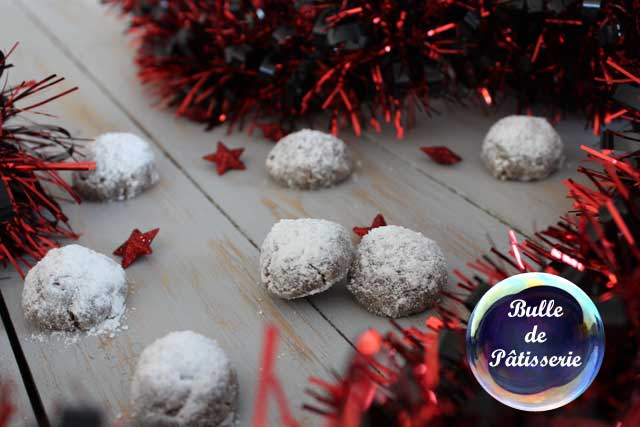Recette facile de Noël : biscuits boules de neige