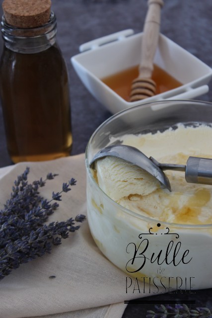 Dessert original et facile : glace à la lavande et au miel