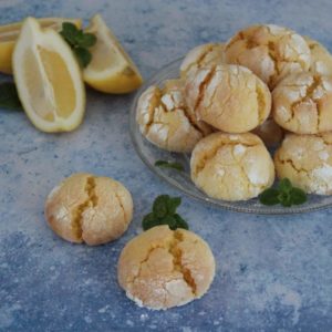 Petits biscuits au citron : lemon crinkles