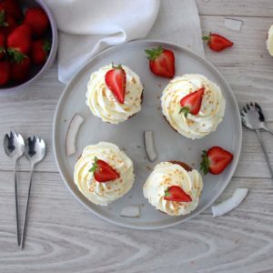 Cupcakes maison aux fraises