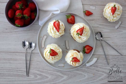Cupcakes maison aux fraises
