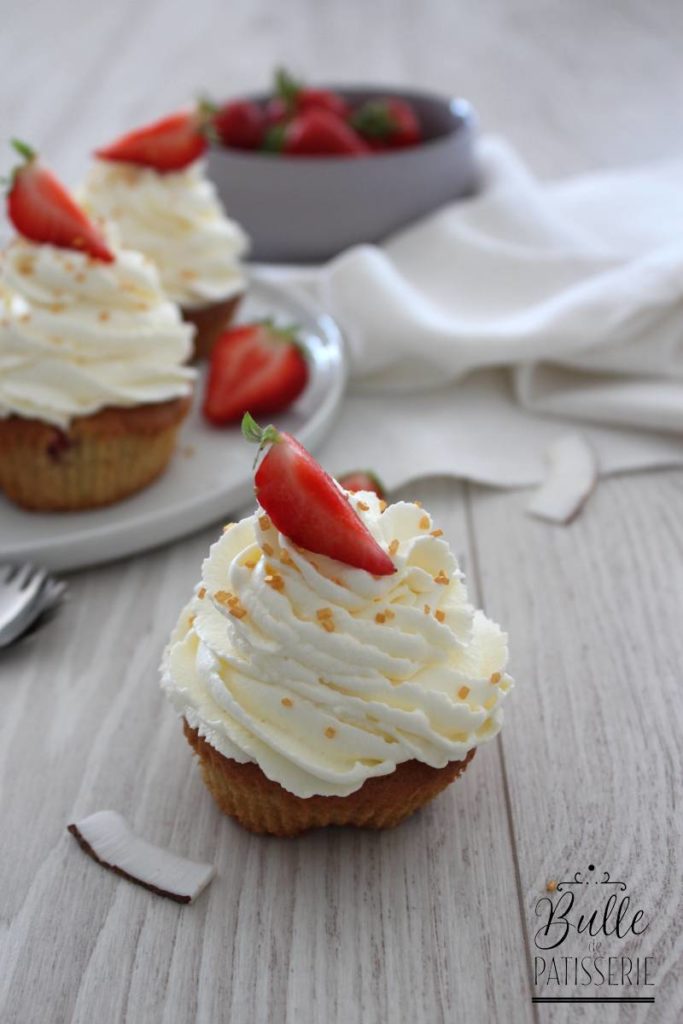 Recette gourmande et facile : le cupcake à la fraise