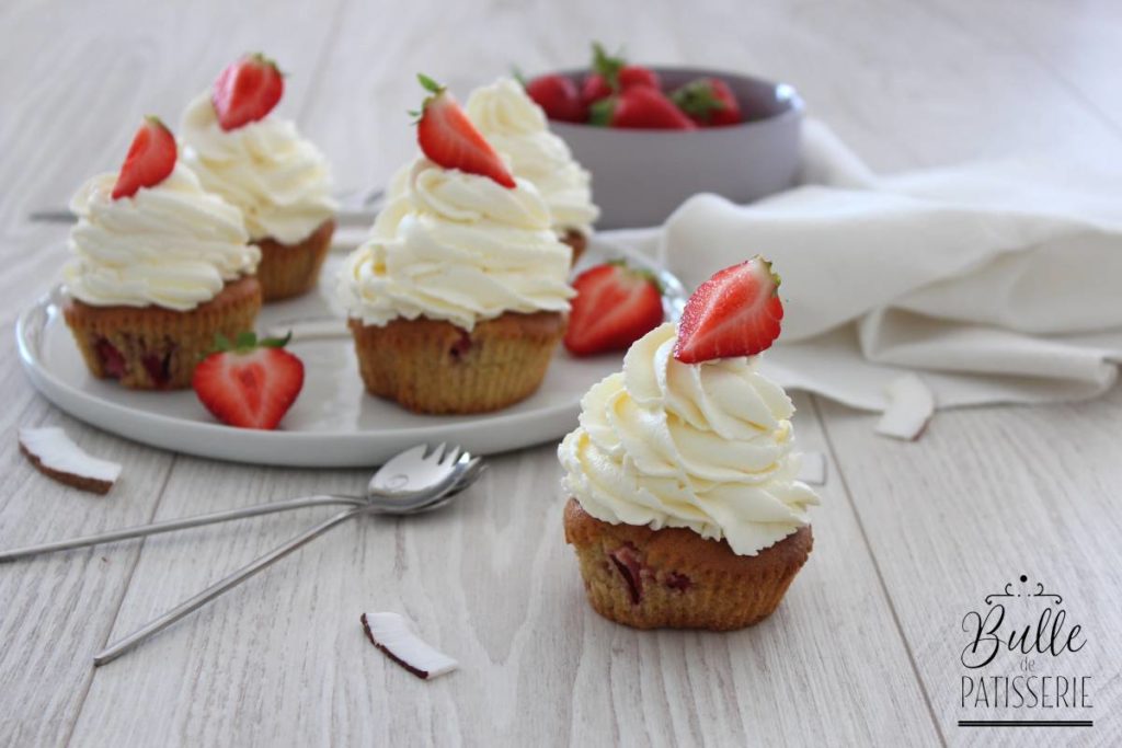 Cupcakes aux fraises gourmands et rapides à réaliser