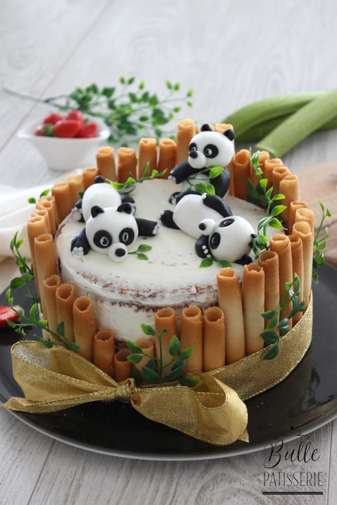 Chiffon Cake Fraise-Rhubarbe