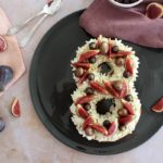 Gâteau d'anniversaire : number cake Figue-Vanille