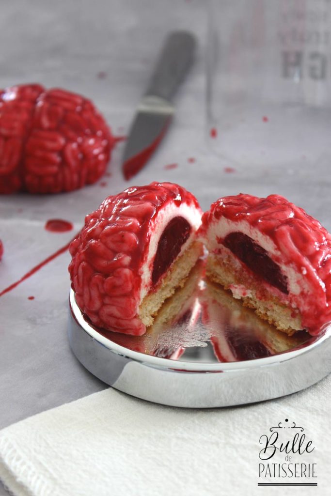 Halloween : gâteau en forme de cervelle