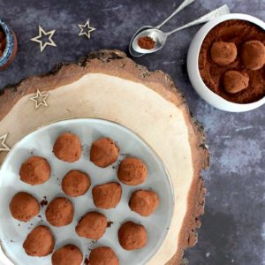 Mignardises maison : truffes chocolat-orange