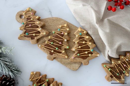 Biscuits de Noël faciles : sablés cœur chocolat-praliné