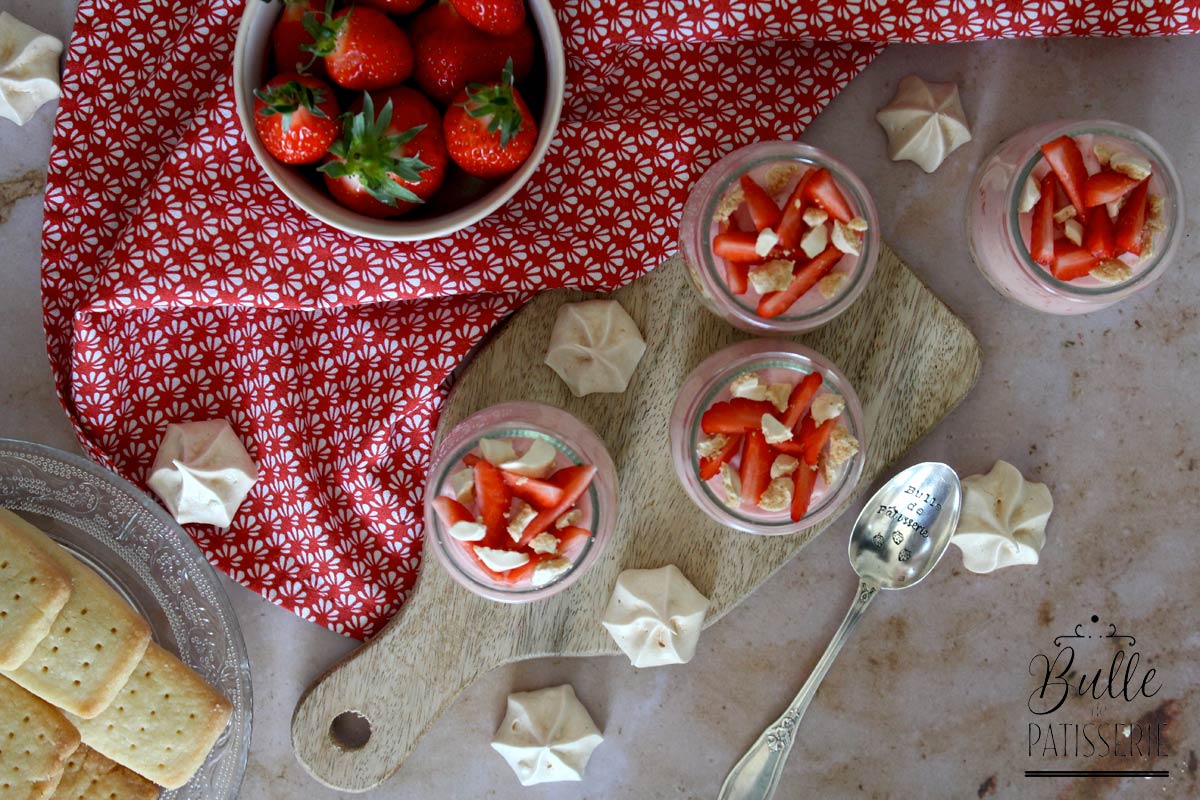 Recette facile : Verrines mousse de fraises