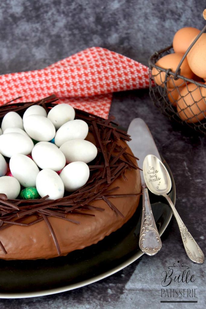 Recette de Pâques : gâteau au chocolat en forme de nid