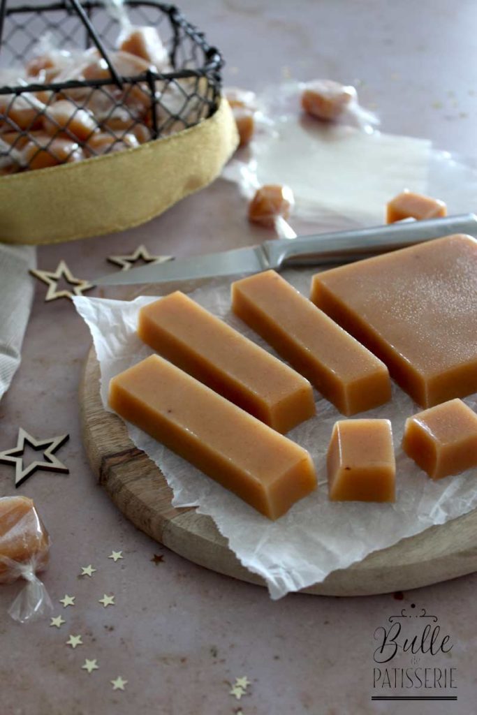 Recette de gourmandises : caramels mous au beurre salé
