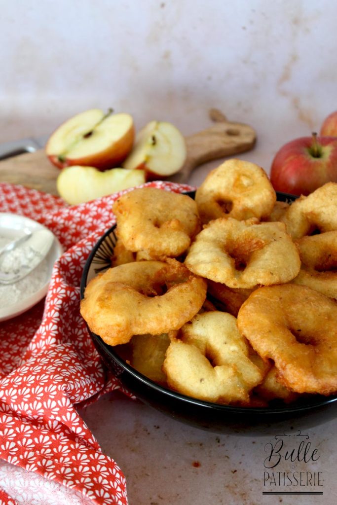 Friture maison : beignets de rondelles de pomme