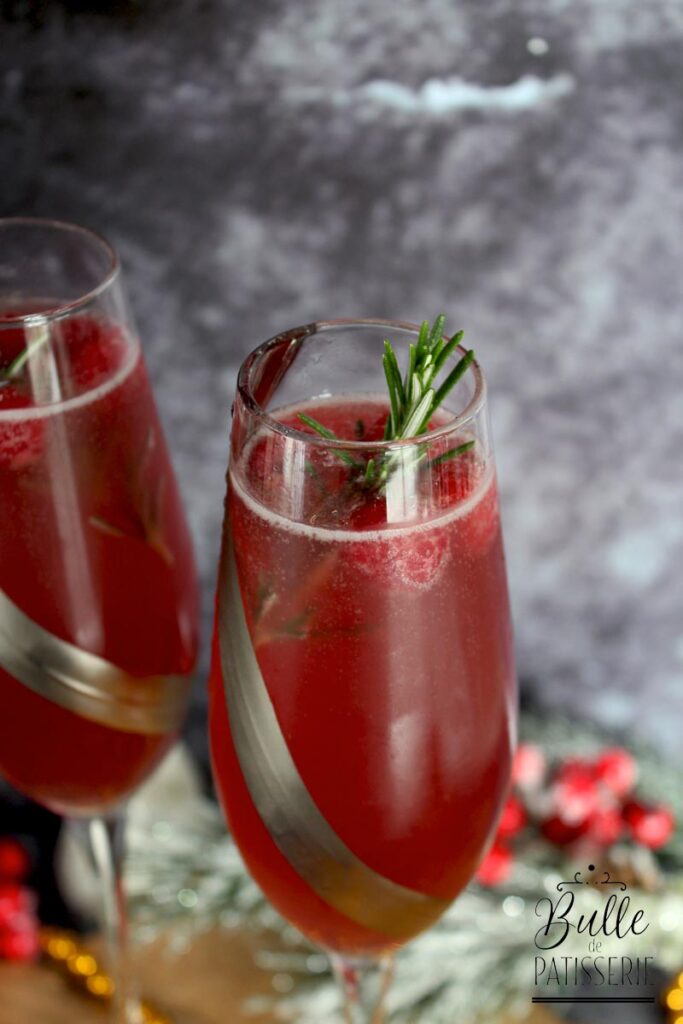 Cocktail de Fête : Prosecco, Sureau, Fruits rouges