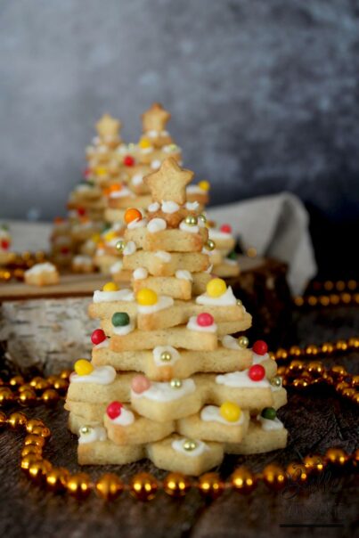 Sapin de Noël en biscuits