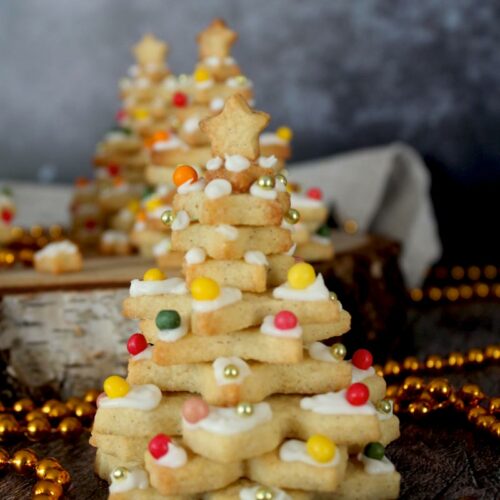 Sapin de Noël en biscuits